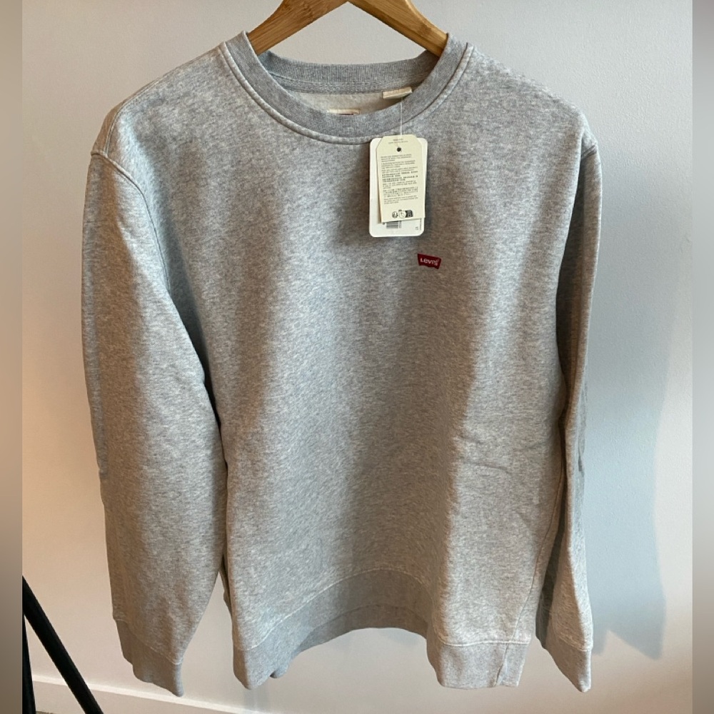 Levi’s Heather Grey Sweatshirt Fleece Large